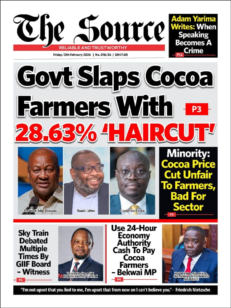 Today's Front pages: Friday, February 13, 2026