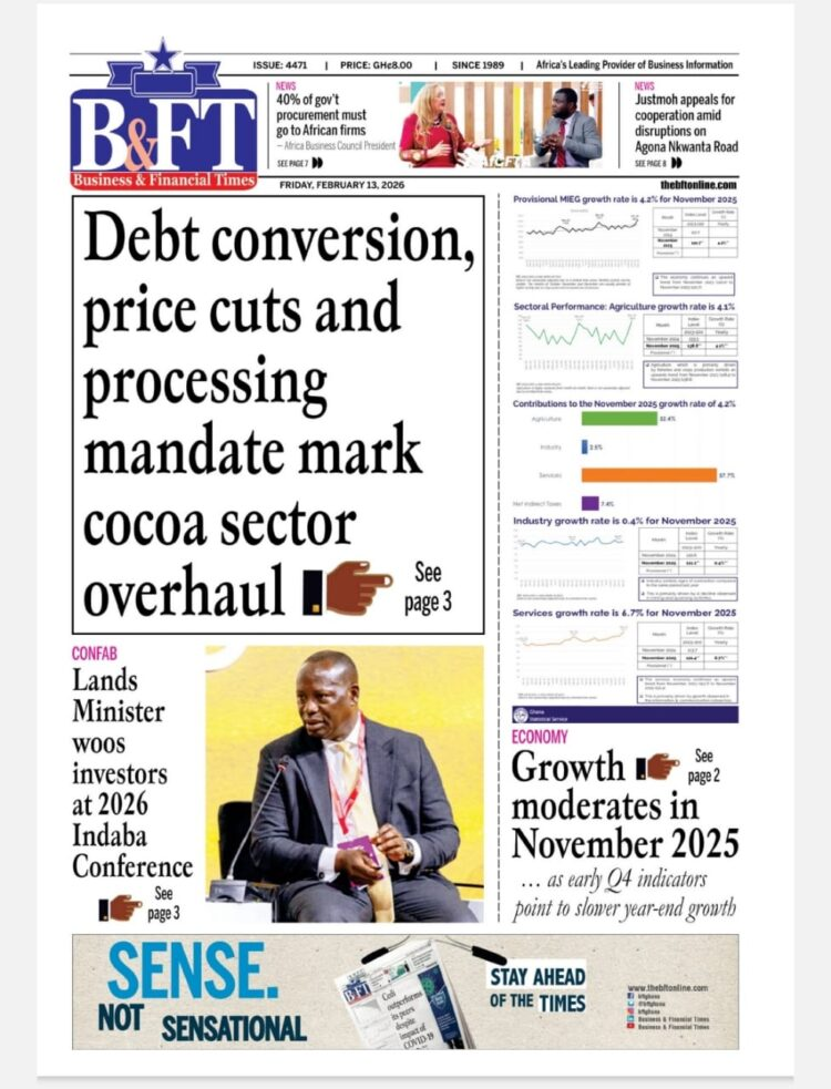 Today's Front pages: Friday, February 13, 2026