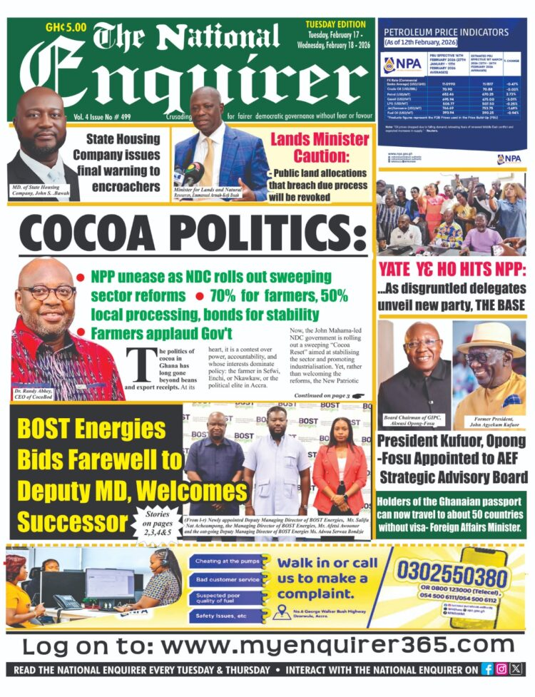 Today's Front pages : Tuesday, February 17, 2026