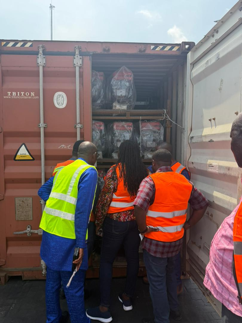 Photos: EPA busts 14 containers of illegal mining machines at Tema Port Photos: EPA busts 14 containers of illegal mining machines at Tema Port