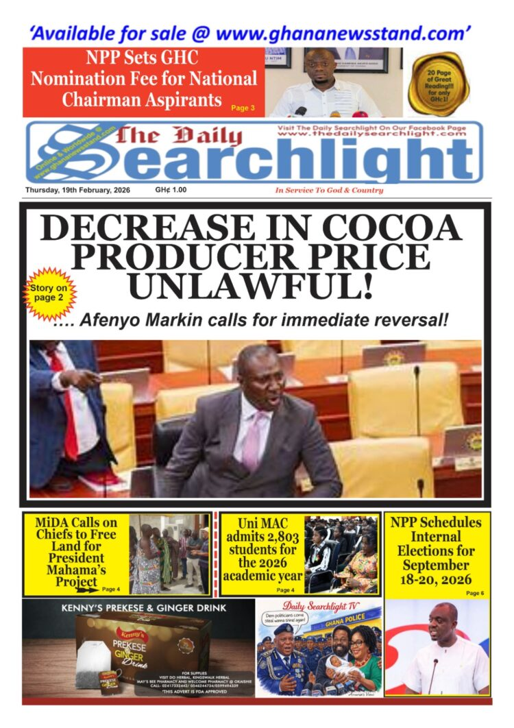 Today's Front pages: Thursday, February 19, 2026
