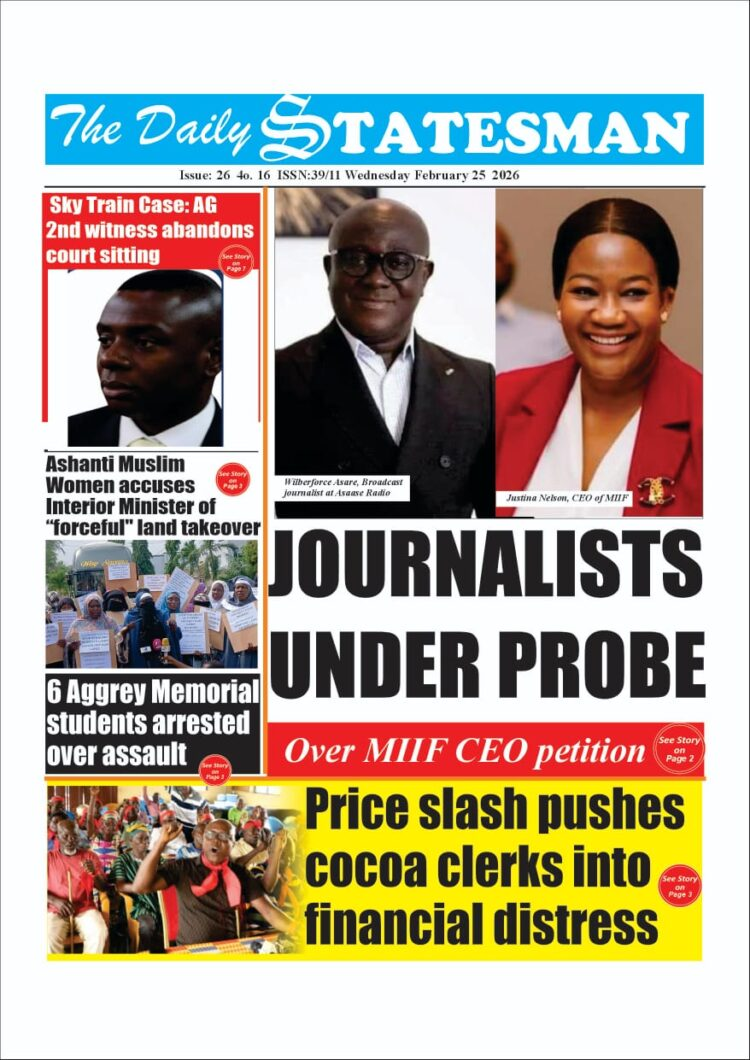 Today's Front pages: Wednesday, February 25, 2026