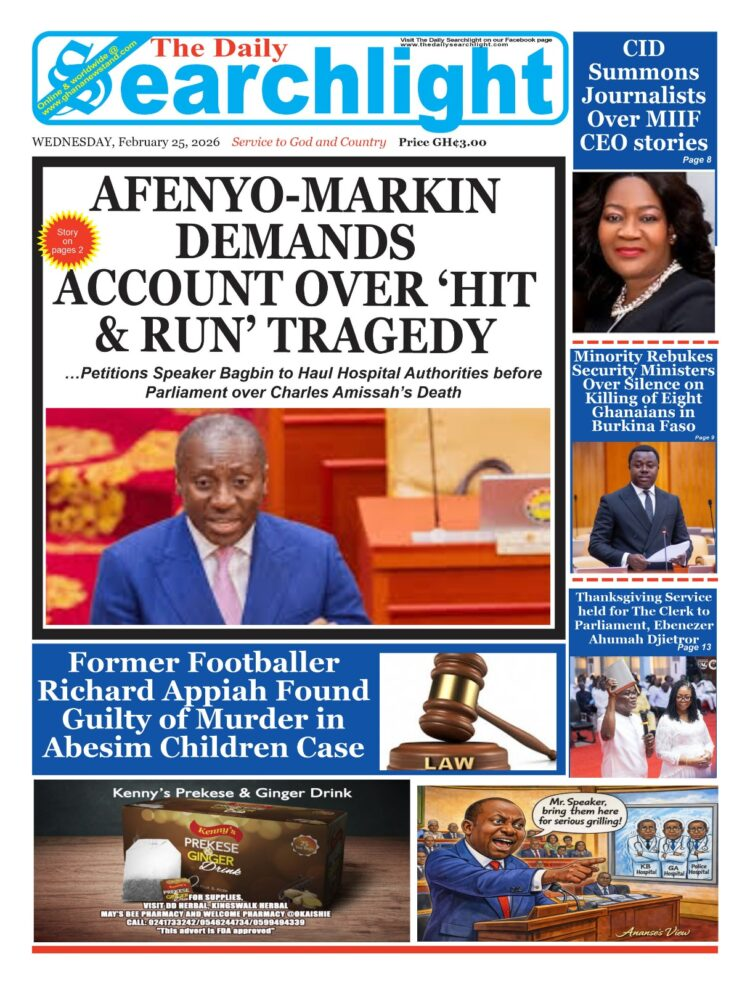 Today's Front pages: Wednesday, February 25, 2026