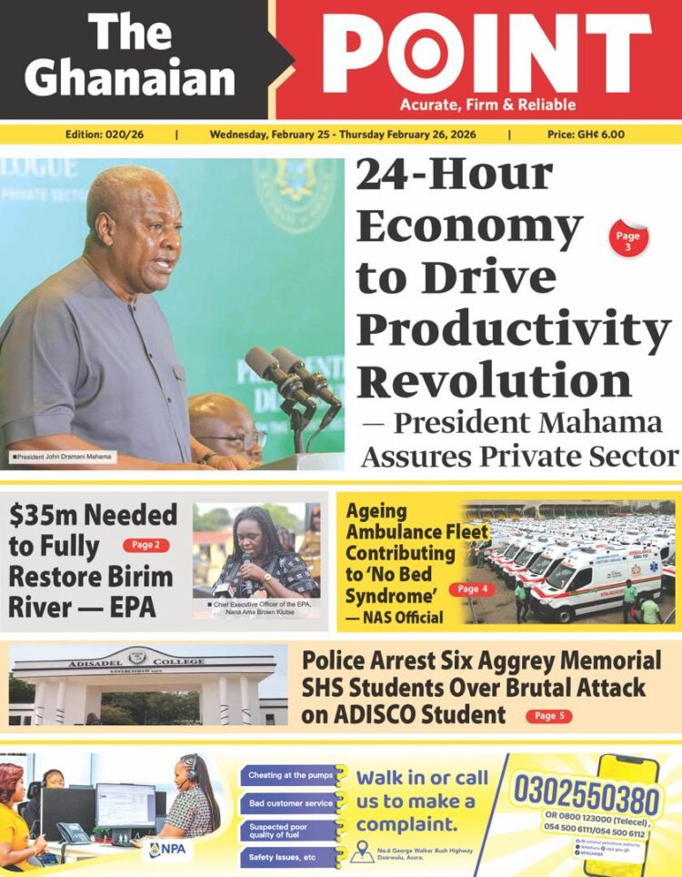Today's Front pages: Wednesday, February 25, 2026