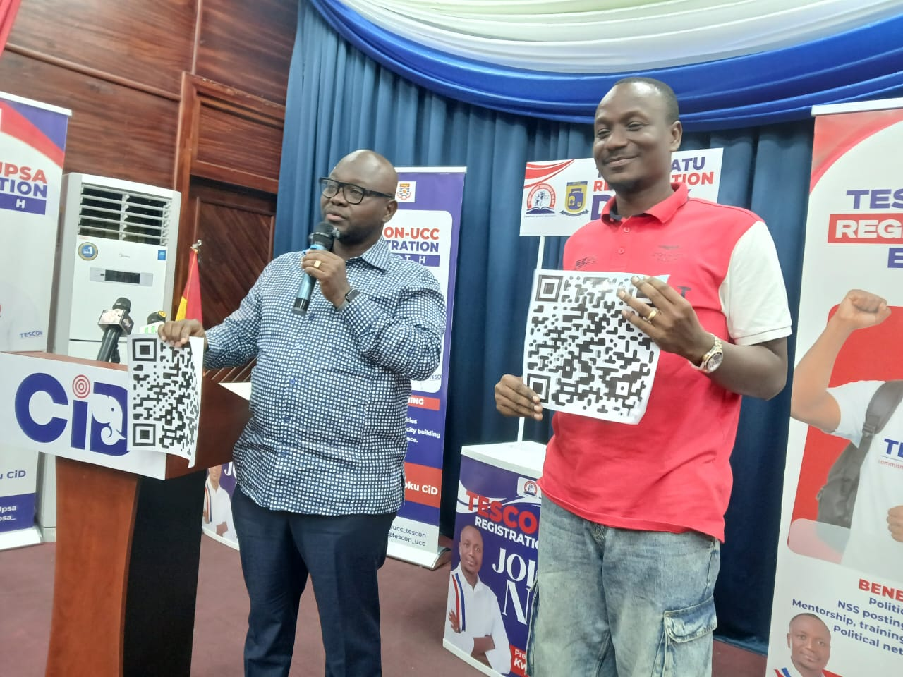 Former Amansie South DCE, MP unveil TESCON booth initiative for tertiary institutions
