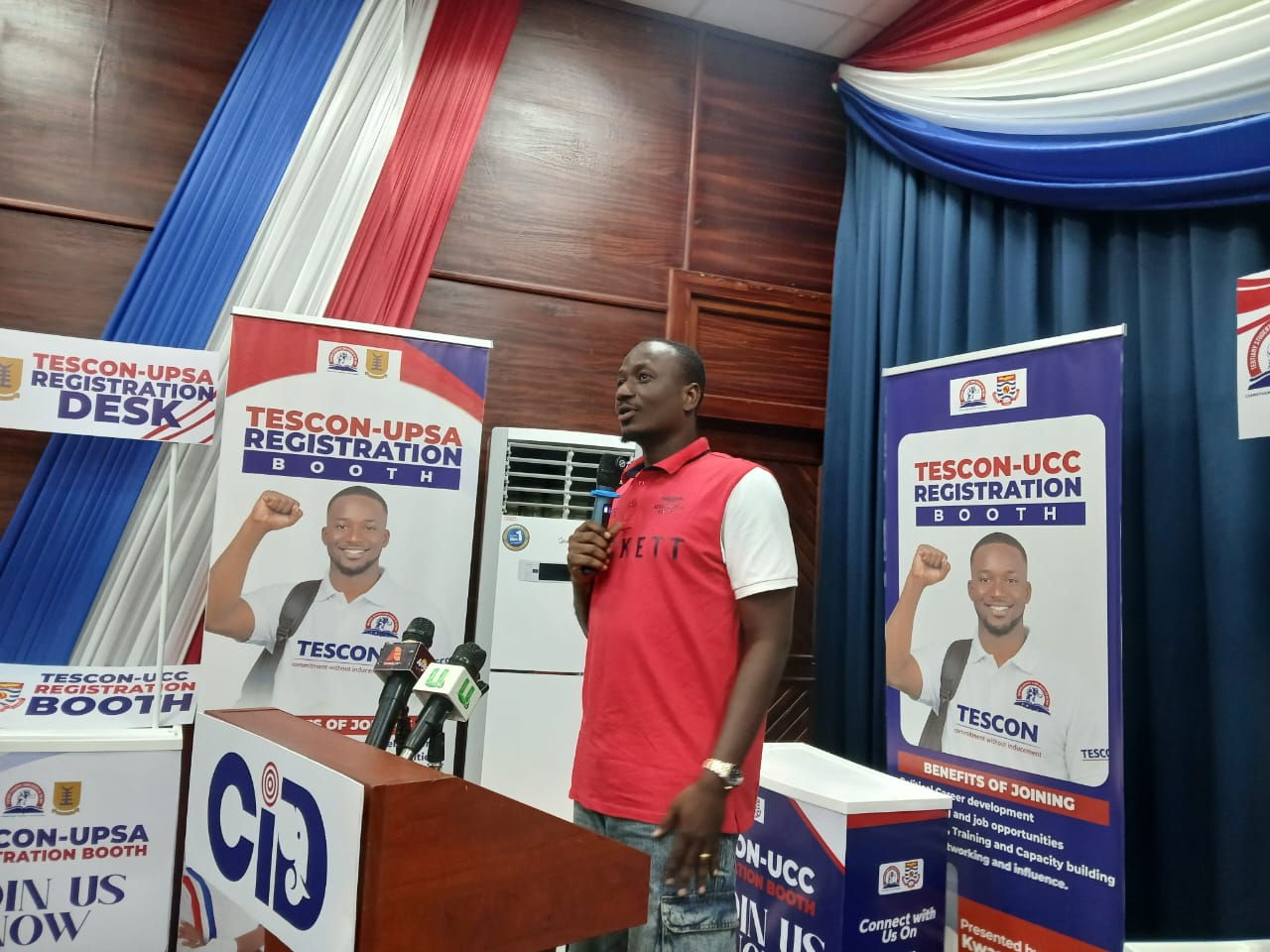 Former Amansie South DCE, MP unveil TESCON booth initiative for tertiary institutions