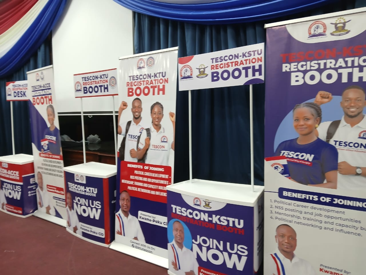 Former Amansie South DCE, MP unveil TESCON booth initiative for tertiary institutions