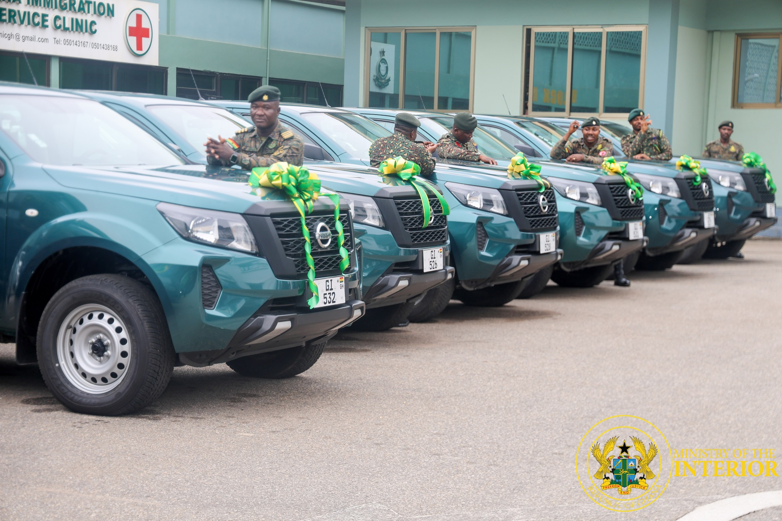 Government supports Immigration Service with 20 Nissan pickups