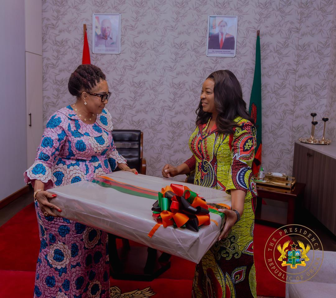 First Ladies of Ghana and Zambia meet to strengthen social impact