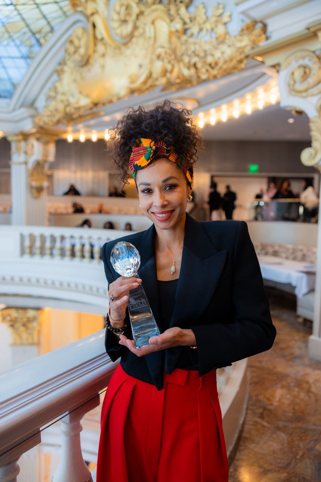 Ghanaian-Polish Philanthropist Omenaa Mensah honoured as Global Woman of Impact at Super Bowl in San Francisco