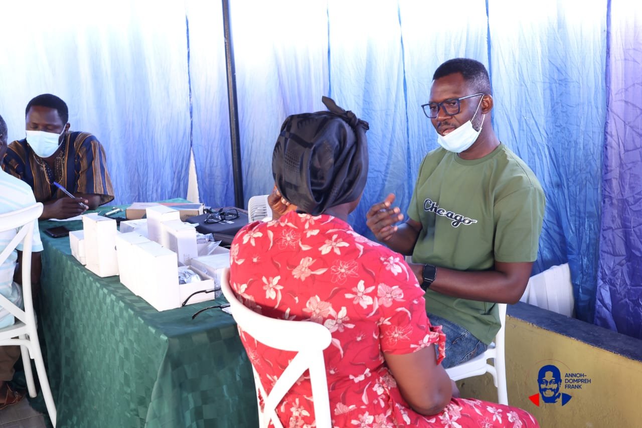 Annoh-Dompreh launches Nsawam-Adoagyiri Eye Care Project 2026, screens 3,000 residents Annoh-Dompreh launches Nsawam-Adoagyiri Eye Care Project 2026, screens 3,000 residents