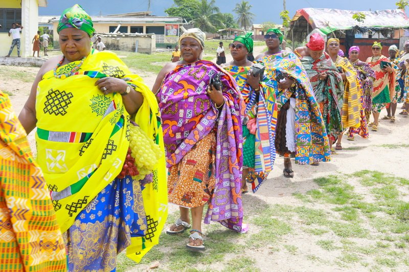 Hundreds of Ekumfi schoolgirls receive sanitary pads as Queen mothers, MP mark Menstrual Hygiene Day