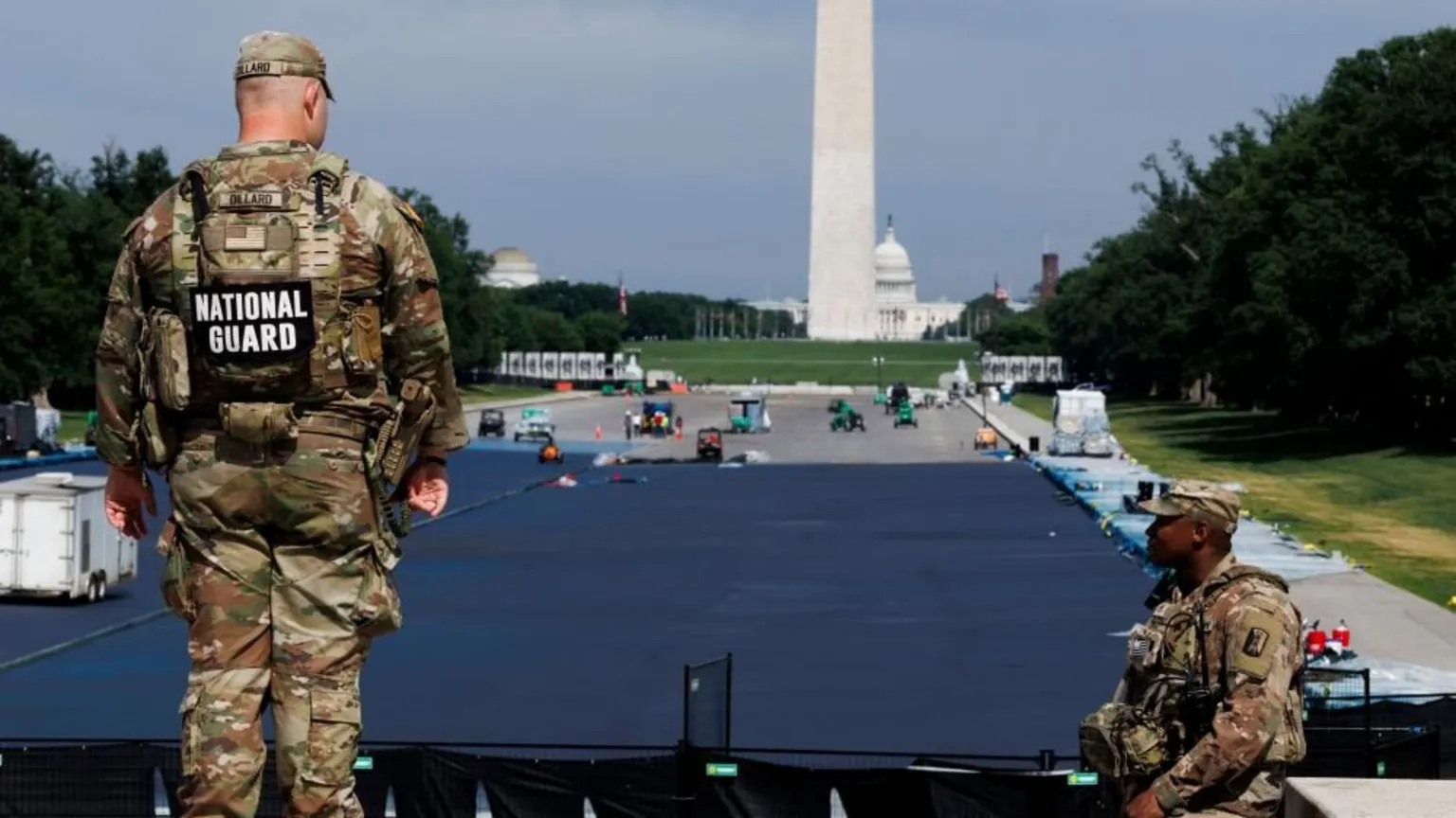 Lawsuit seeks to halt Trump's $13m makeover of Lincoln Memorial Reflecting Pool