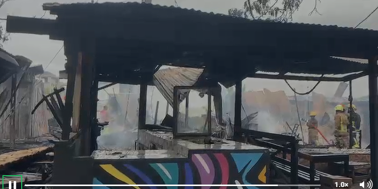 Fire guts Monte Carlo at Tema Community 10