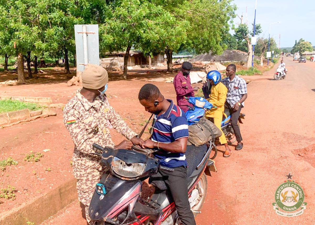 NACOC conducts anti-drug operation along the Techiman–Wenchi highway