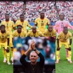 A line up of the team that tamed the Three Lions 1