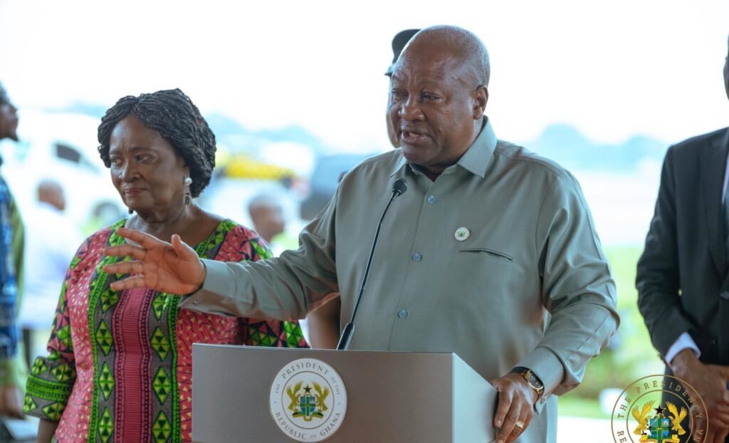 Mahama Back from UK Belarus