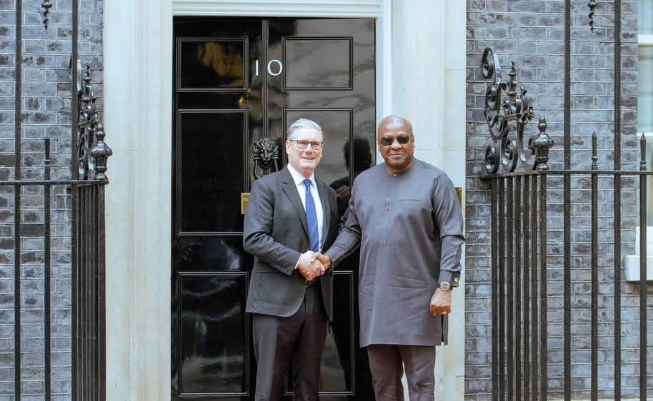 President Mahama holds bilateral talks with UK Prime Minister Keir Starmer