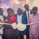 Social Logistic Industry Mrs Dorcas Affo Toffey Deputy Minister of Transport cutting the ribbon to o