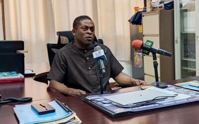 Insurance Skills Pix Dr Okyere addressing the media