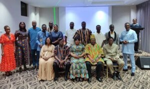 Nana Yaa Jantua Ms Jantuah seated middle with other dignitaries at the programme