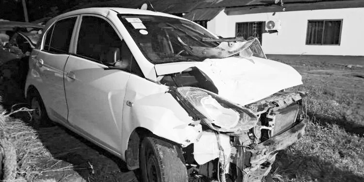 4 pupils killed The vehicle involved in the accident