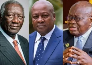 Kufuor Akufo Addo and Mahama 640x457