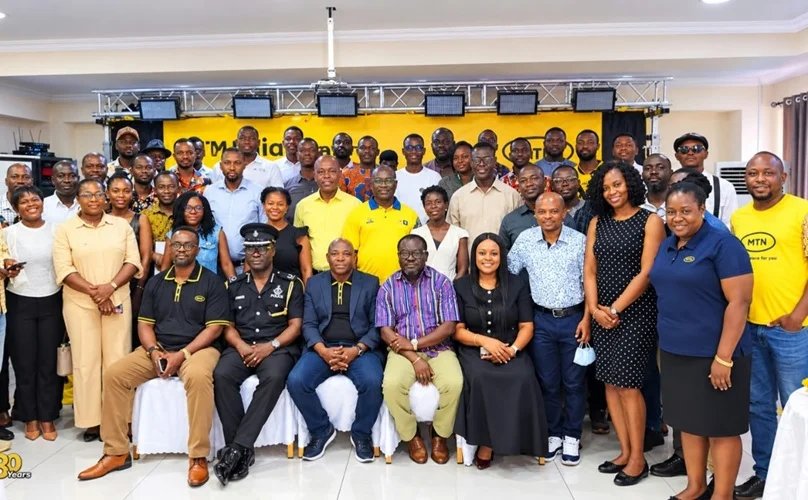 MTN invests 1.1bn Officials from MTN and other stakeholders after the programme